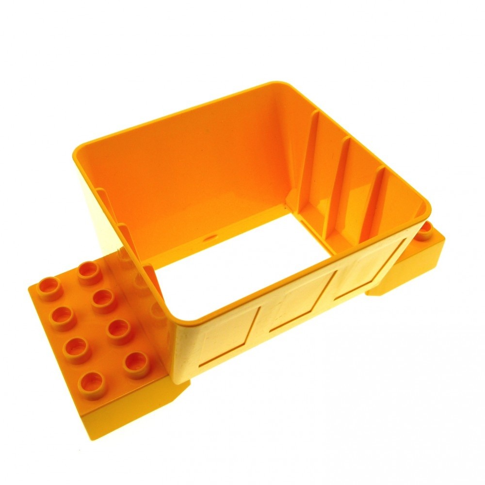 1x Lego Duplo Ball Track Funnel 2x4 Light Orange Pour Train 4255186 31025