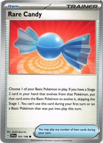 Pokémon SV01: Scarlet & Violet Base Set #191/198 Rare Candy