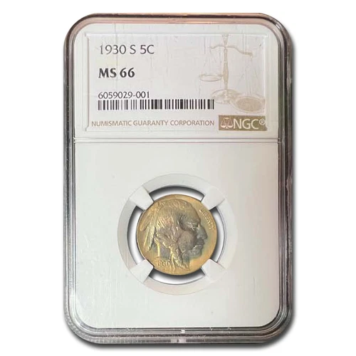 1930-S Buffalo Nickel MS-66 NGC