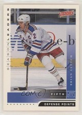 1999-00 Upper Deck Victory Season Leaders Brian Leetch #345 HOF 00a2