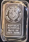 Republic National Bank Of New York JM Johnson Matthey-0.999 Silver 1 Oz Art Bar