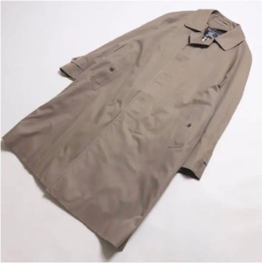 Vintage Burberry Balmacaan Trench Coat Classic British Style