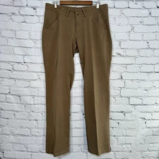 Irideon Riding Wear Womens Riding Pants L Tan Bootcut 2 Snap Zip 34x32 Pockets