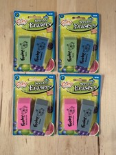 4 Packs NOS Foohy Scented Erasers Watermelon ...