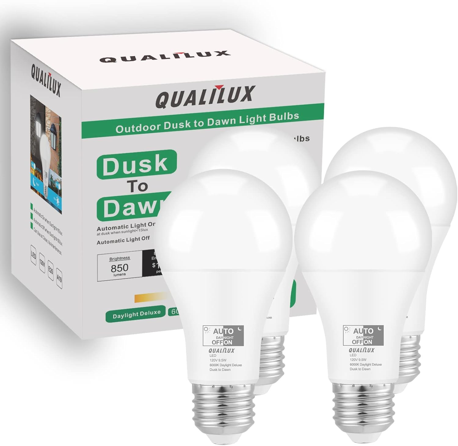 Outdoor 850 Lumen, 60w Equivalent, Daylight Deluxe 6000