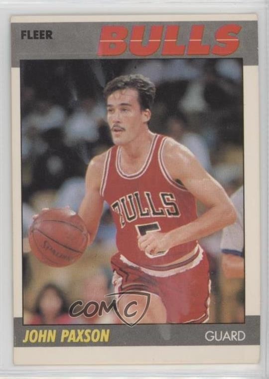 1987-88 Fleer John Paxson #83 0d08