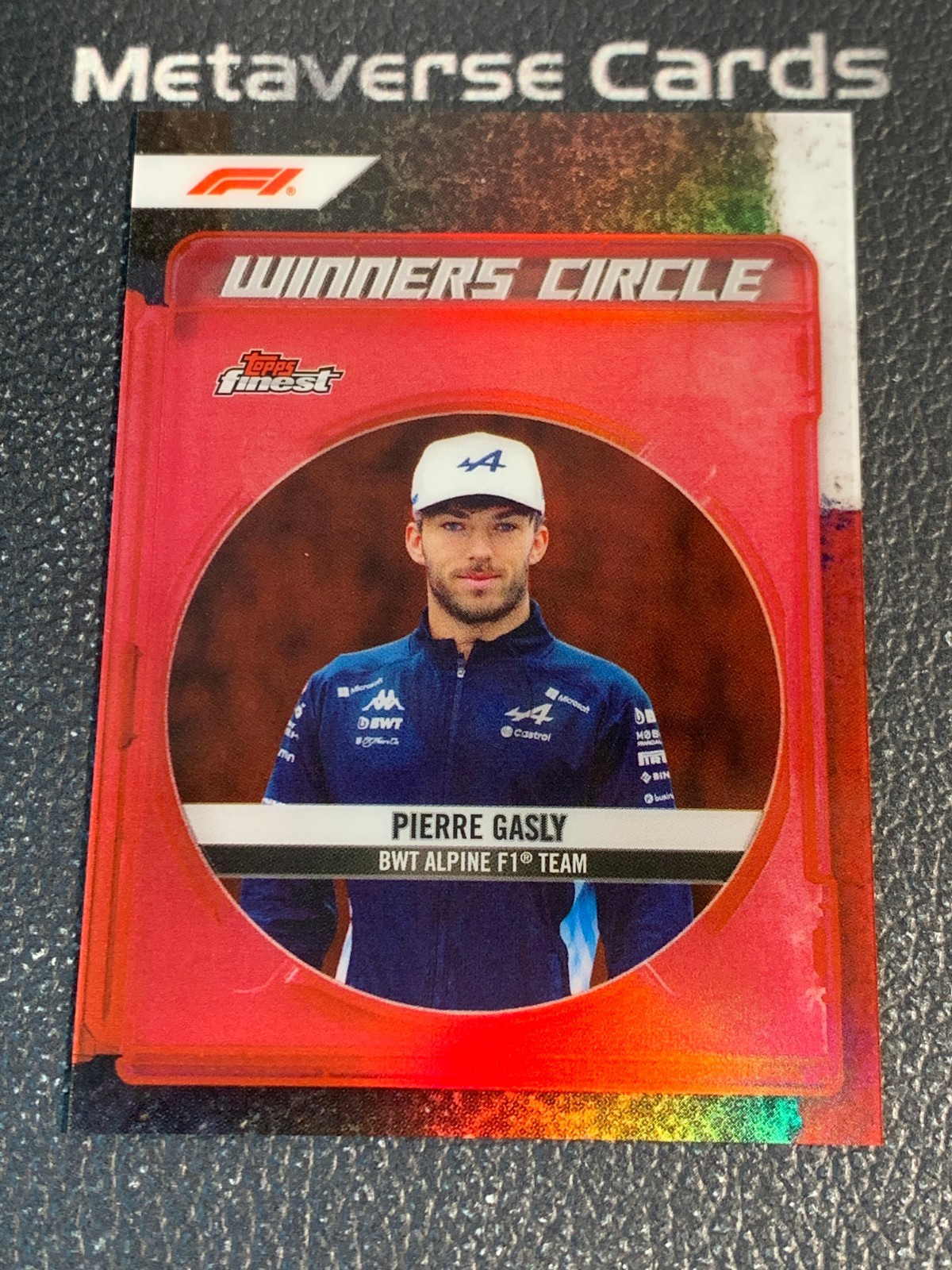 2024 Topps Finest Formula 1 F1 Pierre Gasly Winners Circle Red