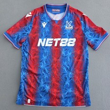 Crystal Palace Home Shirt 2024/25 Mens Size Large Red Blue Macron Net88 24/25 