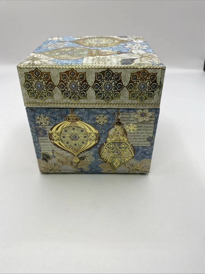 Punch Studio Decorative Keepsake Square Gift Box Christmas Ornaments 94888 - Image 4 of 4