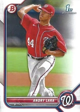 2022 Bowman Paper Prospects #BP-70 Andry Lara 1st Washington Nationals