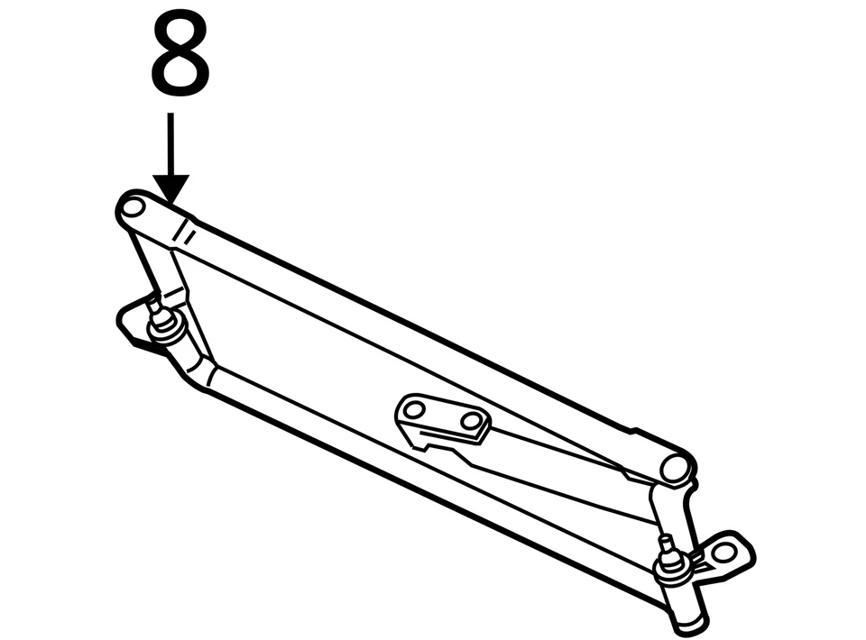 Transmisión limpiaparabrisas compatible con 07-16 EOS 28960049 Foto 4 de 4