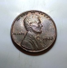 💥Rare 1944 Wheat Penny No Mint Mark/Extremely Wrinkled Lamination Surfaces🇺🇲