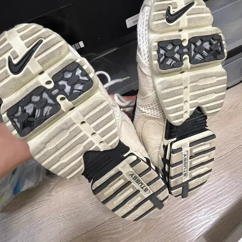 Nike Stussy Spiridon Beige Sneakers 265 thumbnail 7