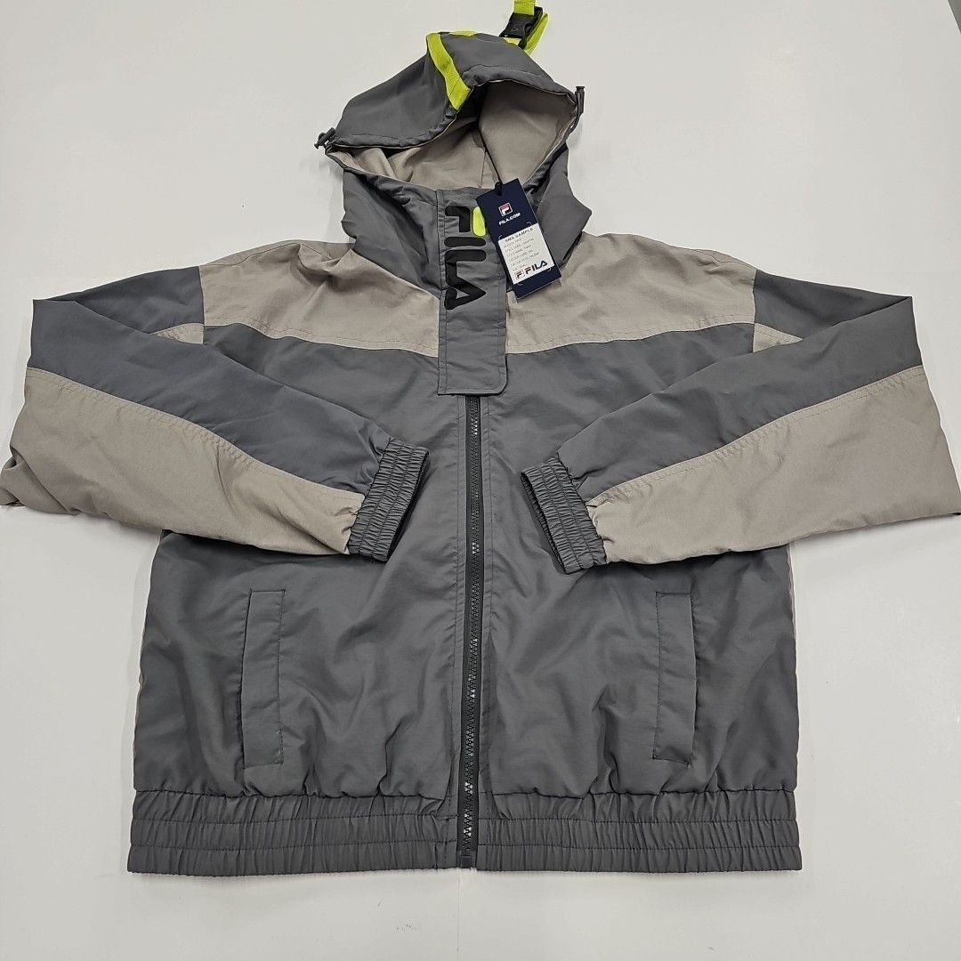 Giacca a vento Fila Tanvi nuova con etichetta full zip grigia donna piccola nuova con etichette