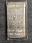 1981 U.S. Assay Office San Francisco - 10 Oz .999 Silver Stockpile Bar