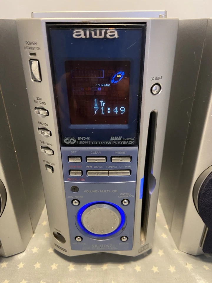 Aiwa XR-MDS7 Mini Disc Compact Slim Stereo. Working. Free UK Mainland Post. - Image 4 of 4