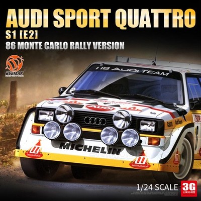BEEMAX BX24035 1/24 Audi Sport Quattro S1[E2] 1986 Monte Carlo Rally