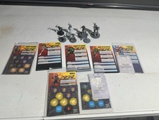 Marvel Crisis Protocol Guardians of the Galaxy lot With Cards Tokens 7 Figures