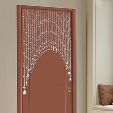Exquisite Door Curtain Adjustable Width Beaded Door Curtain Room Bead Partition