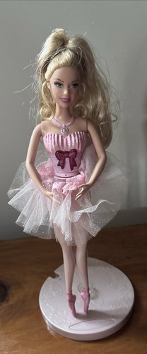 Mattel 2008 Barbie Prima Ballerina doll with Stand **AS-IS **READ