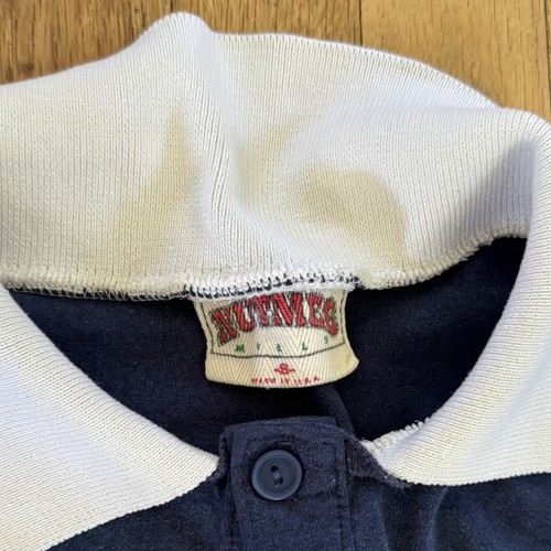 Camisa Polo de Rugby de los Yankees de Nueva York Años 90 Y2K De Colección HECHA EN EE. UU. S/M EXCELENTE - Imagen 4 de 5