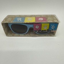 ROSHAMBO Unbreakable Baby Sunglasses Blue UV400 Infant Toddler Shades - NEW