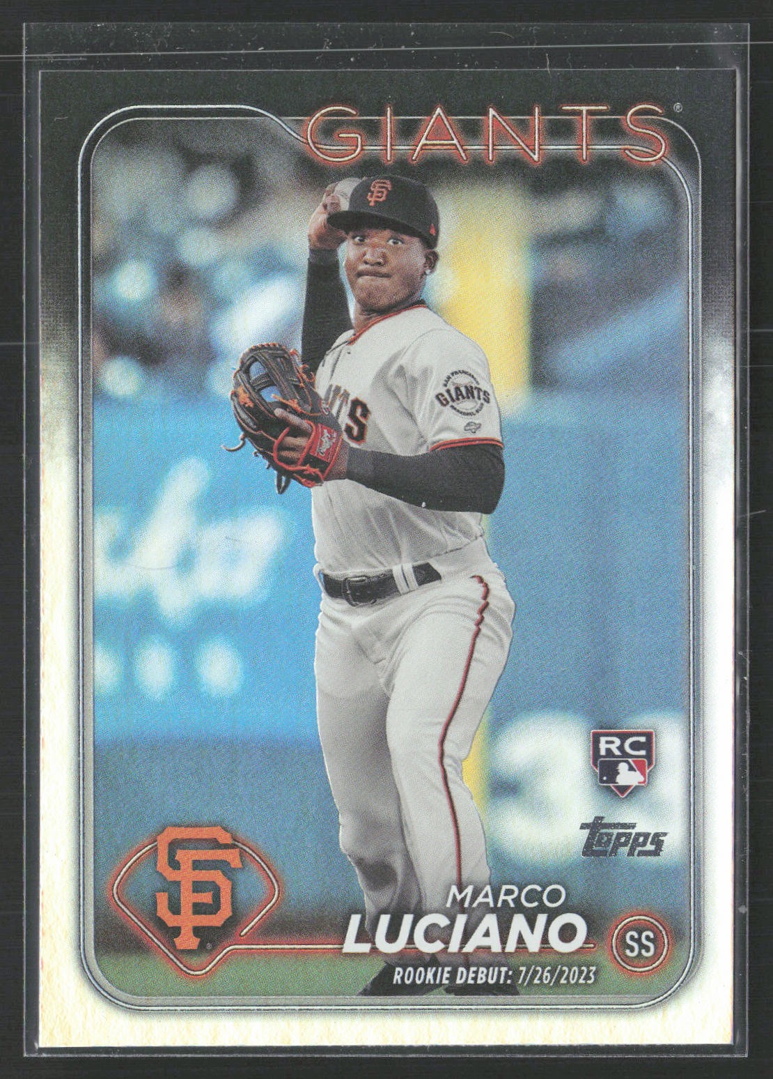 2024 Topps Update #US217 Marco Luciano Rainbow Foil