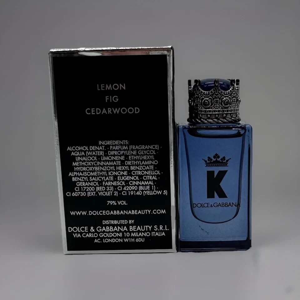 Dolce Gabbana The King Pour HOMME Eau De Parfum 5 ml Mini Nuevo. En caja Foto 3 de 3