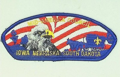 Mid-America Council Boy Scout Council Patch CSP IA NE SD BSA Eagle