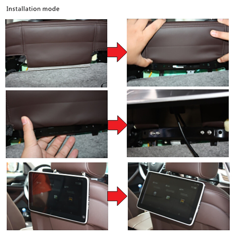 Android 12.0 Headrest TV Monitor For BMW X5 F15 X6 F16 Rear ...