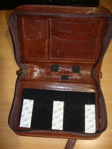 VEGA HOLSTER Brown Leather Case for Psion 5mx /5, 3mx/3 or similar size PDAs - Zdjęcie 4 z 5