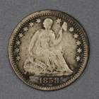 1858 O Seated Liberty Half Dime / Silver / VF / Super Nice Coin