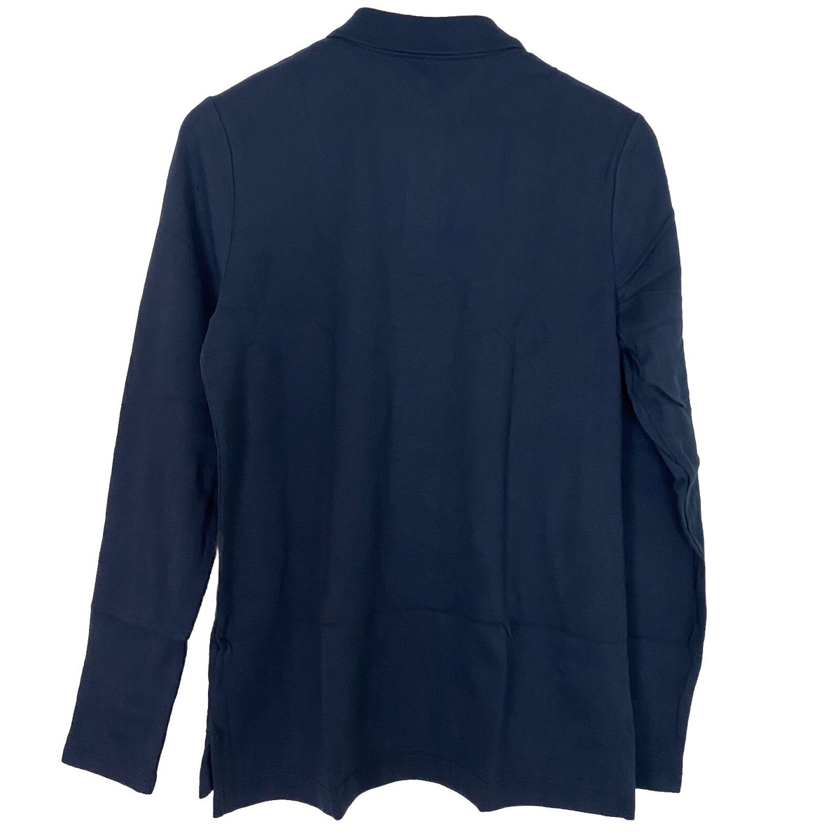 90s LAND'S END polo sweat navy USA製 Vintage 90s Lands End Rugby Polo Shirt Mens Blue Striped