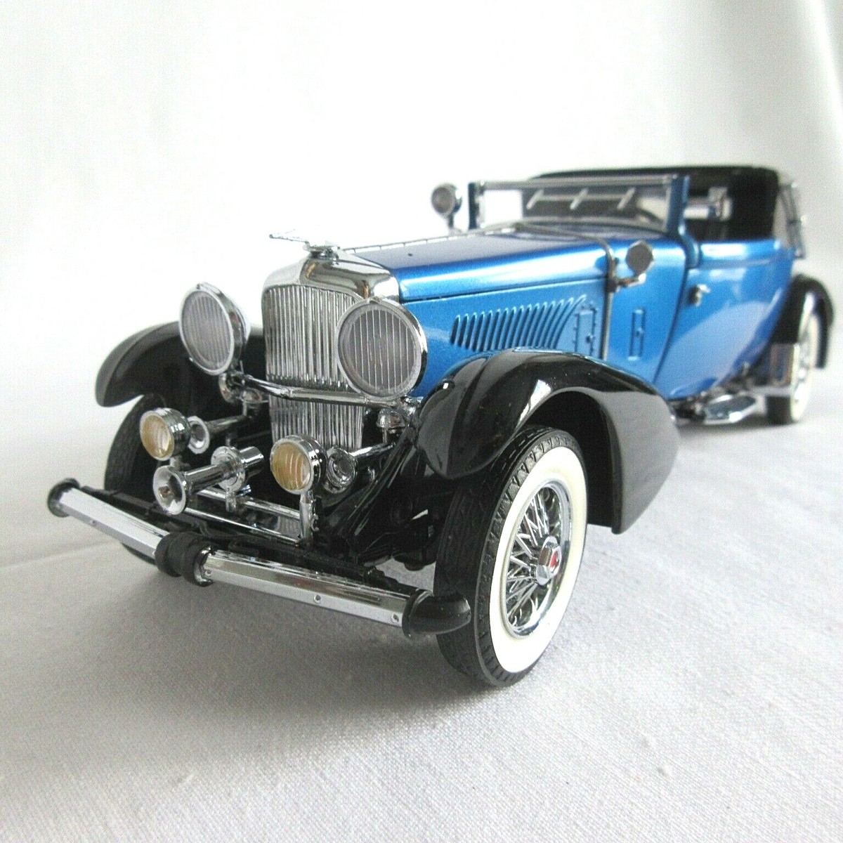 NRFB FRANKLIN MINT 1:24 1933 DUESENBERG J VICTORIA BLUE CLASSY DIE