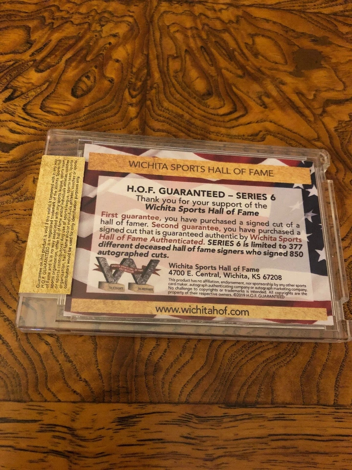 Lou Boudreau Cut Signature! (d.2001) Cleveland Indians,HOF! Clean! - Image 2 of 2