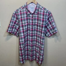 Tommy Bahama Jeans Island Crafted Shirt Mens XL Modern Fit Button Up Plaid A35