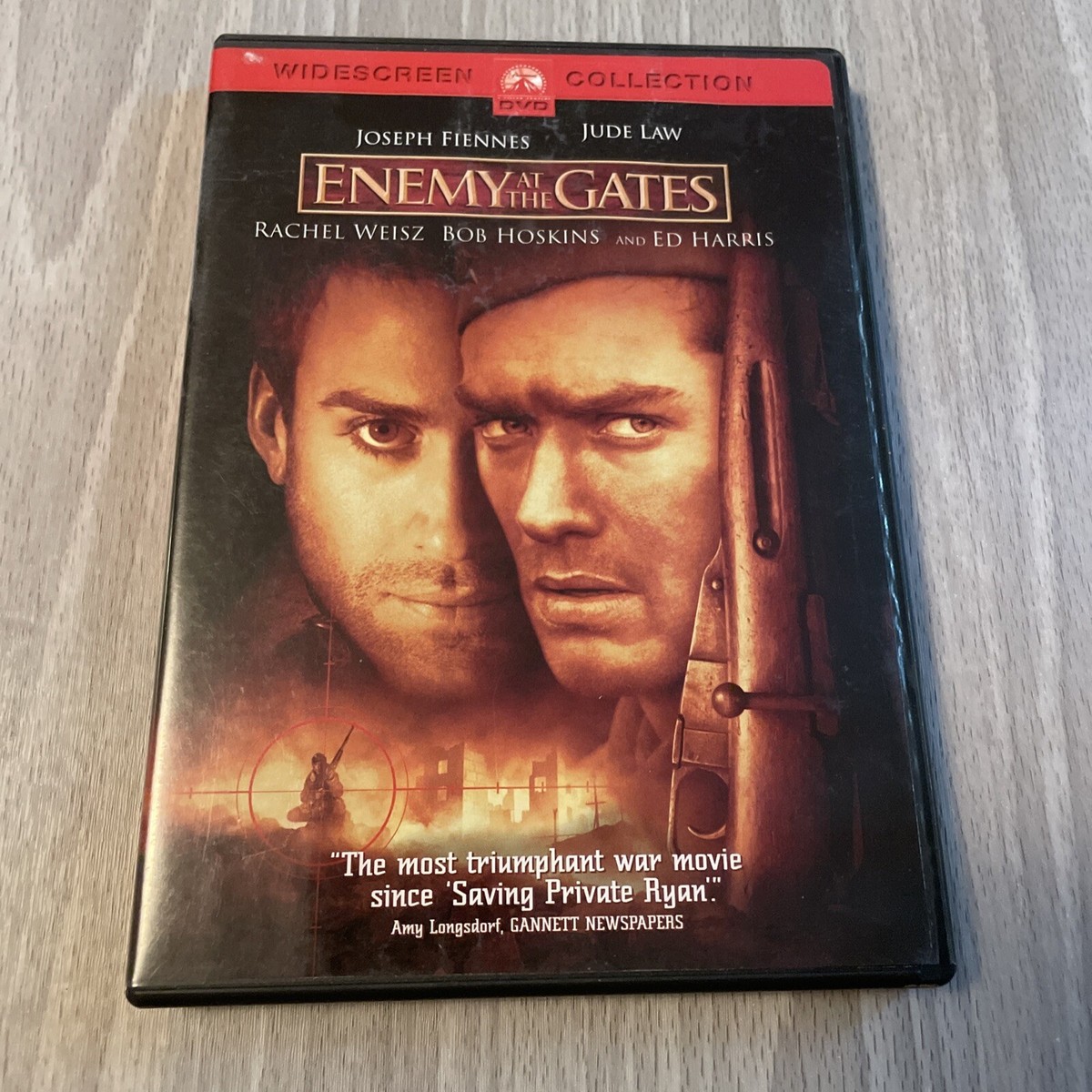 Enemy at the Gates DVD, 2001 Joseph Fiennes Jude Law Widescreen
