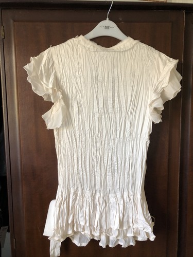 next crinkle crossover top Ivory size 12 BNWT - Picture 2 of 5