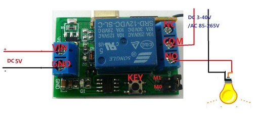 DC5V 433MHz RF Wireless Remote On/off Switch + Delay Time Timer Controller Link - Picture 3 of 8
