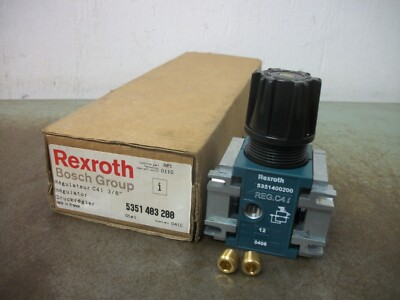 #ad REXROTH 3 8quot; PNEUMATIC PRESSURE REGULATOR 5351403200 12BAR NIB $129.99