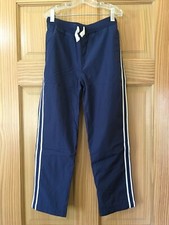 NWT Carter's Boys Pull on Pants Jersey Lined Navy Blue W/ side Stripe 6,7,8