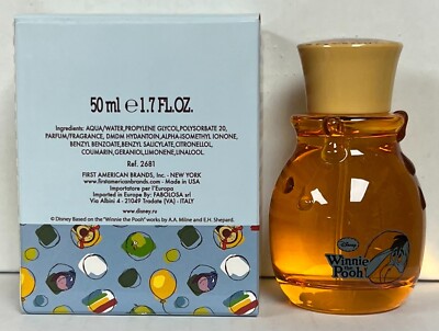 Disney Winnie The Pooh Alcohol Free Fragrance 1.7 oz Spray Glass