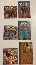 Lot Of 3 Zoo Tycoon PC Games W/Manuals, Zoo Tycoon  Marine Mania, Zoo Tycoon 2