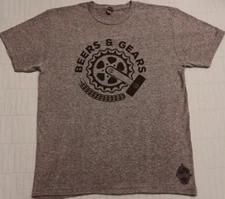 Unisex Med Next Level Gray Hopcloth Beers & Gears Graphic Beer T Shirt