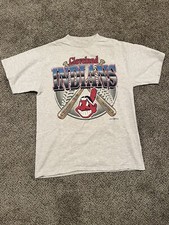 Vintage Cleveland Indians Chief Wahoo 1997 T-Shirt MLB Baseball Men's L Logo 7