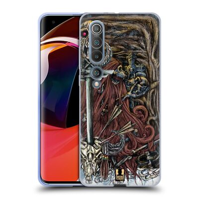 HEAD CASE DESIGNS ANIMAL SKULL COLOURED SOFT GEL CASE FOR XIAOMI PHONES