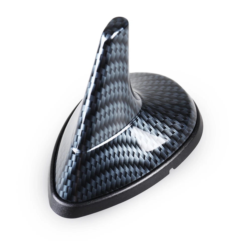 Saab Style Shark Fin Antenna Universal Fit Carbon Fiber Pattern Static Dummy - Image 2 of 4