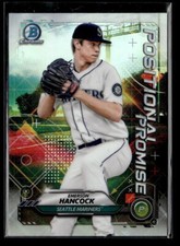Emerson Hancock - 2021 Bowman Positional Promise #POS-EH Seattle Mariners