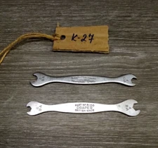 Vintage Draper Spanner No 8100, 4BA / 6BA British, Terrys Spanner Tempered Steel