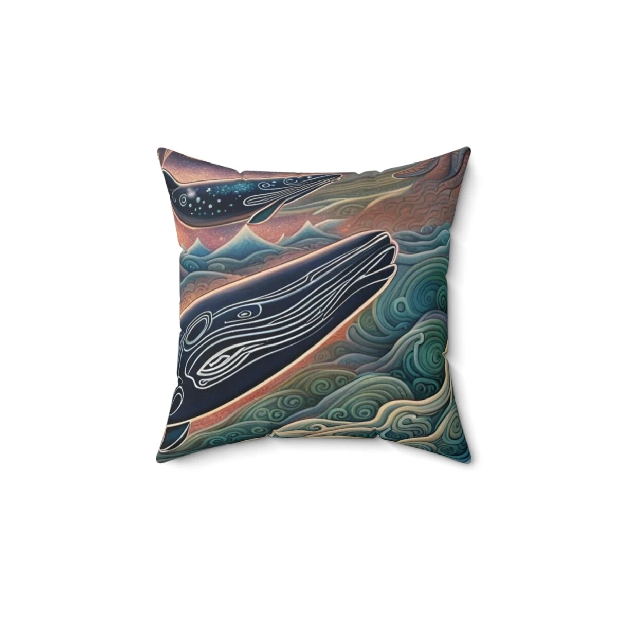 Whales Throw Pillow